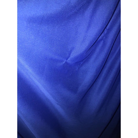 Cocktail Formal Sequin Full Length DRESS ROYAL BLUE SZ 3 $200 Read - Picture 7 of 13